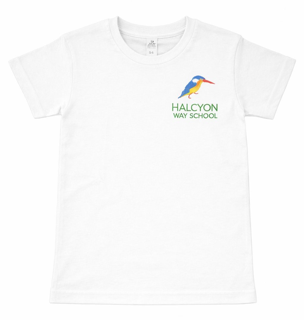 Halcyon Way T-Shirt White with Logo