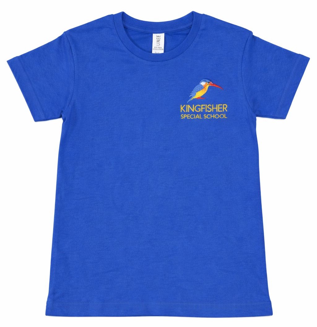 Kingfisher T-Shirt Blue with Logo