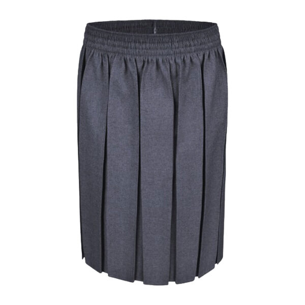 Box Pleated Skirt – Grey